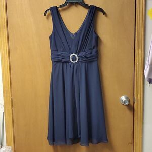 La Nouvelle Renaissance dress, size 6, navy blue